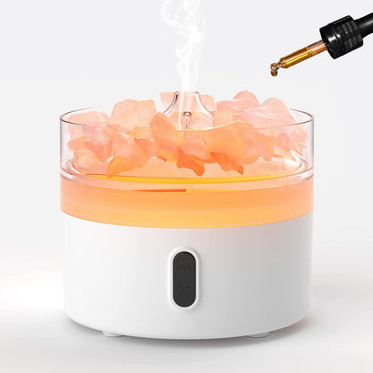 Himalayan Salt Aroma Diffuser - Night Light - USB-C - Flame Effect ( salt included) - Dai’s Sundries