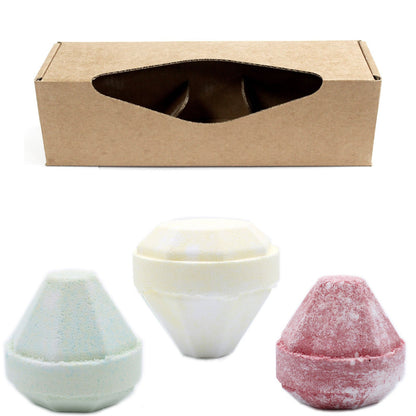 Set Of 3 Gemstone Bathbombs Gift Pack - Mix 2 - Dai’s Sundries