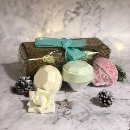 Set Of 3 Gemstone Bathbombs Gift Pack - Mix 2 - Dai’s Sundries